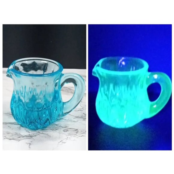 Degenhart Glass Mini Pitcher Trinket Paperweight Toothpick Vtg - Picture 1 of 10
